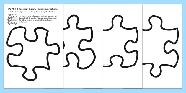 Jigsaw Pieces | Jigsaw Puzzle Template (Lehrer gemacht)