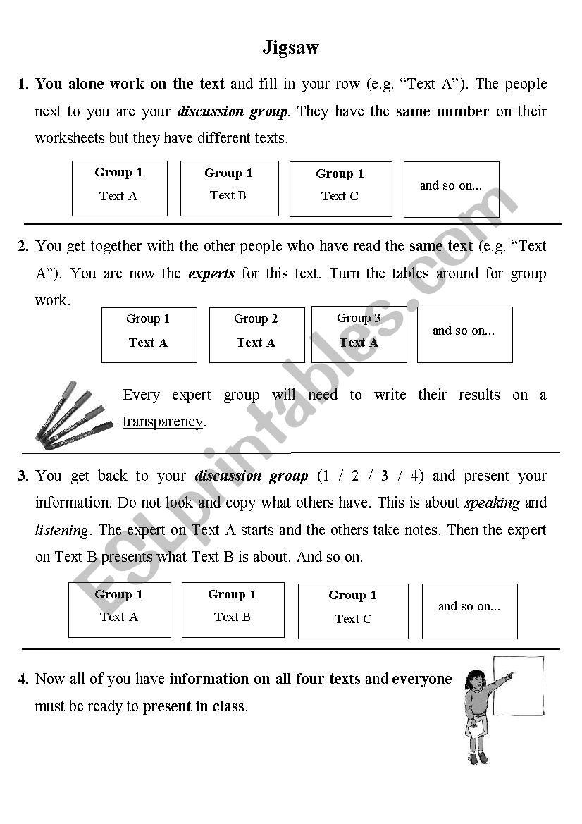 Jigsaw Reading ESL worksheet by dianka15 Worksheets Library