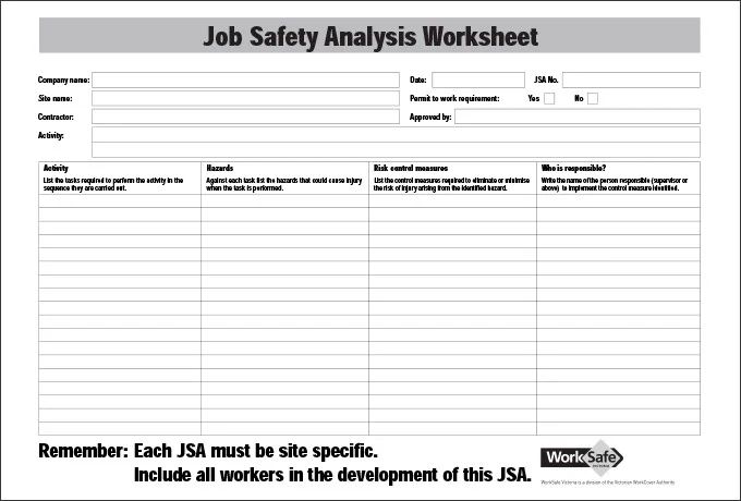 Safety Analysis Template | 9+ Free Word, Excel &  PDF Formats ...