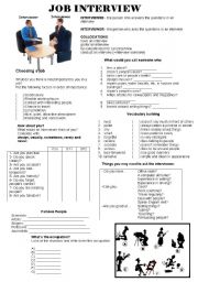 Job Interview - ESL worksheet by cyts