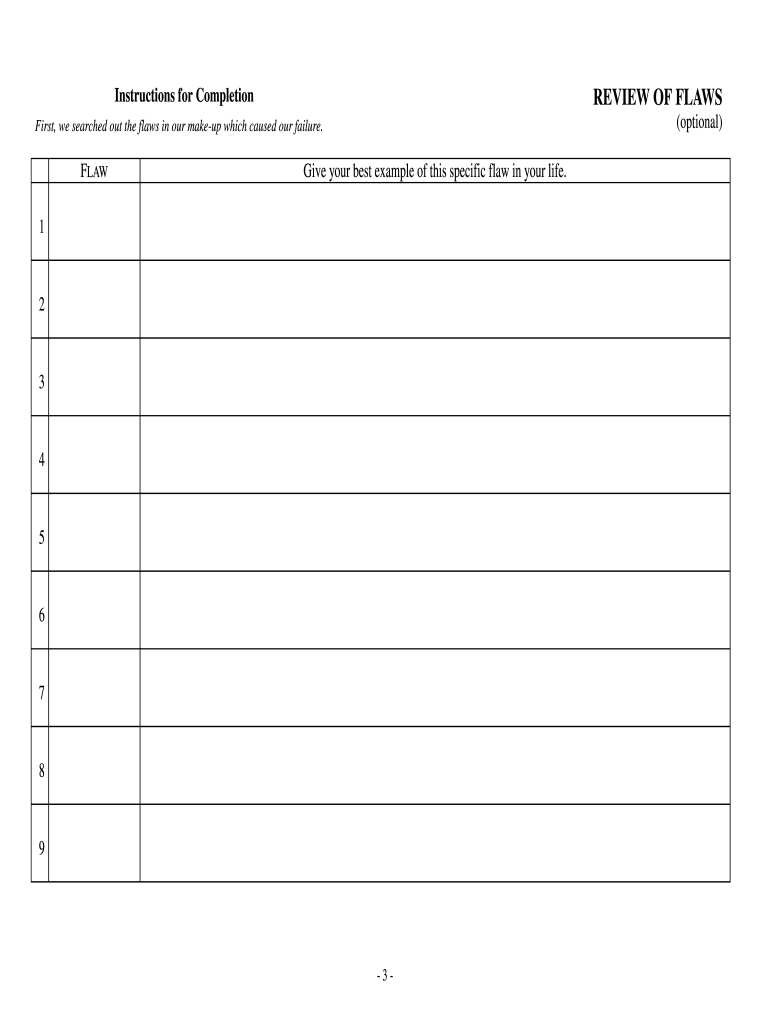 joe and charlie step 4 worksheet