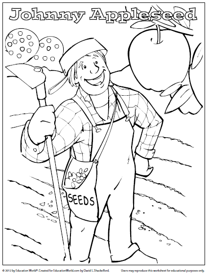 Johnny Appleseed Reading Activity