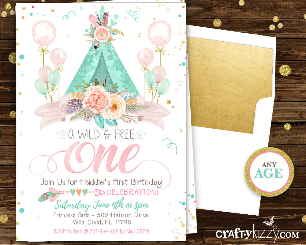 Greenery 40th Birthday Invitation Template, Printable 40th Party ...