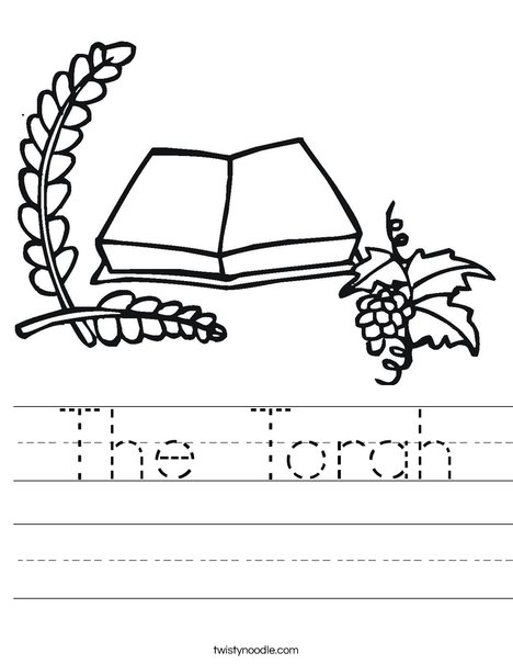 The Torah Worksheet - Twisty Noodle