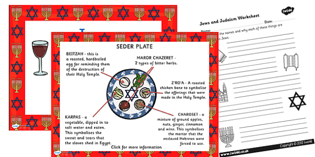 Judaism PowerPoint and Worksheet - Jewish Religion - Twinkl