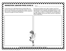 junie b jones worksheet