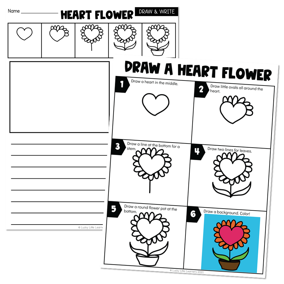 Just for Fun - Directed Drawings - Following Directions - Heart ...