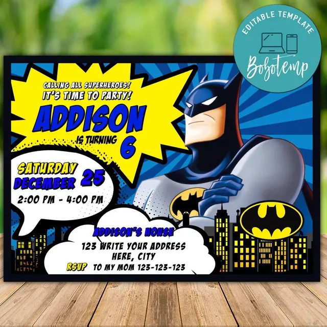 justice league printable birthday cards