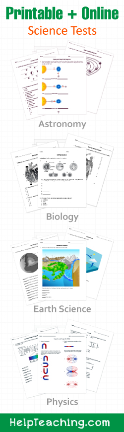 Printable/Online Science Worksheets and Activities - K-12 Biology ...