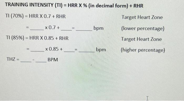 karvonen formula worksheet