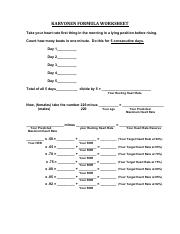 KARVONEN-FORMULA-WORKSHEET - KARVONEN FORMULA WORKSHEET Take your ...