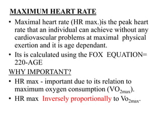 SUBJECTIVE AND OBJECTIVE MEASURE OF EXERCISE TESTING | PPT