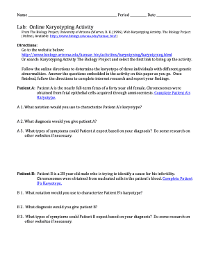 Fillable Online Lab-Online Karyotyping Activity-LAMBERT.docx Fax ...