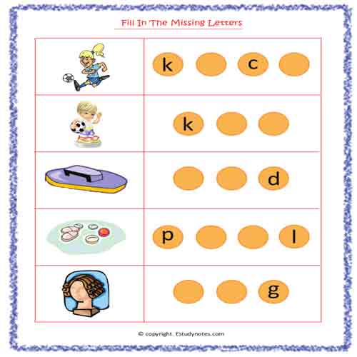 kg english worksheet pdf