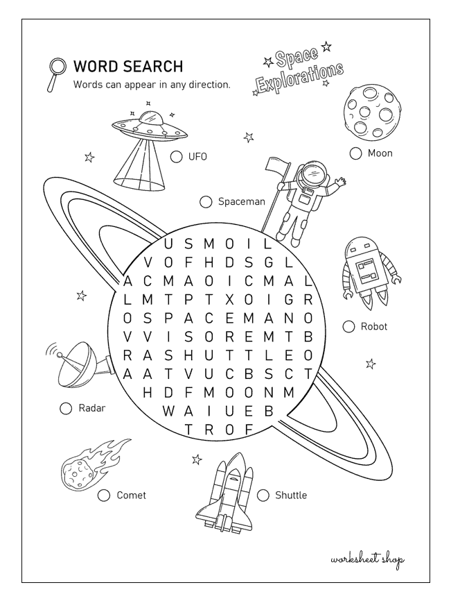 kids activities worksheet