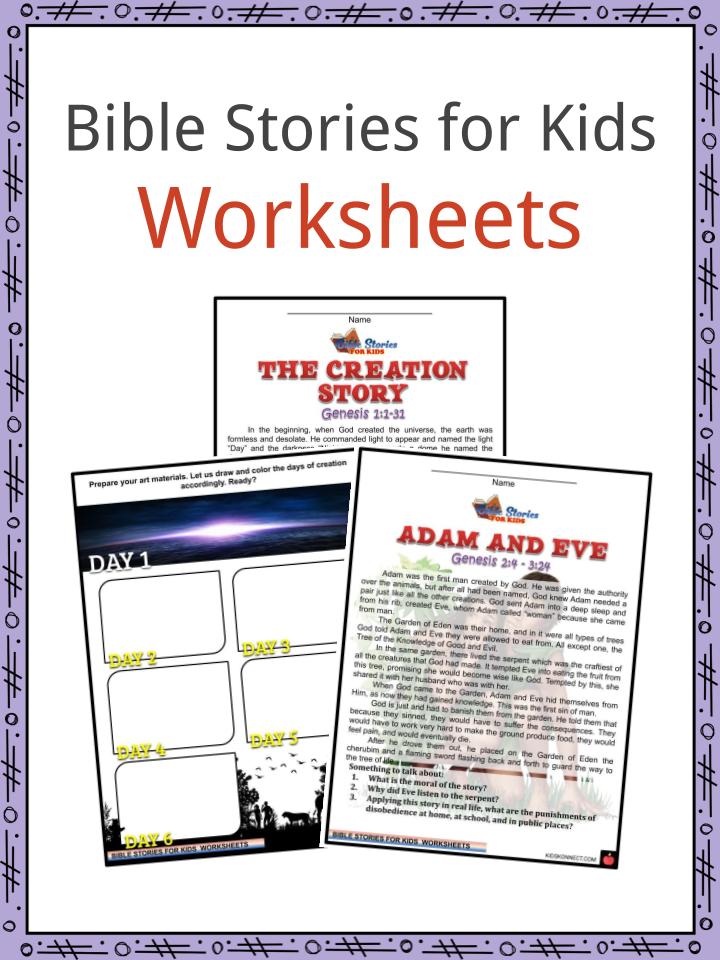 kids bible worksheet