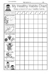 kids health worksheet