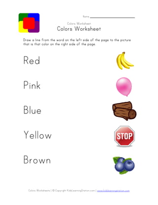 Word Recognition Worksheet - Animals