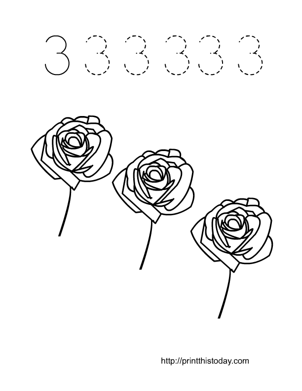 Free Printable Valentine themed Math Worksheets 1-10