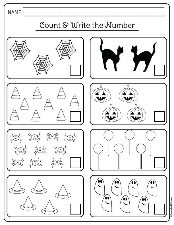 Halloween Kindergarten Worksheets (FREE Printable PDF) | Halloween ...