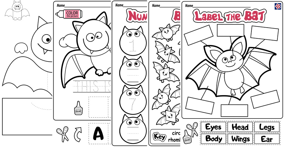 kinder halloween worksheet