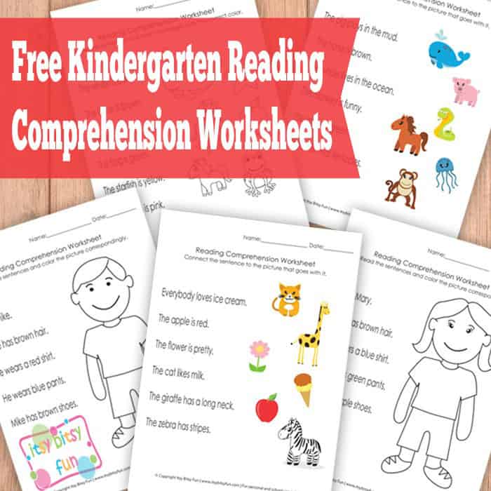 kinder reading worksheet free