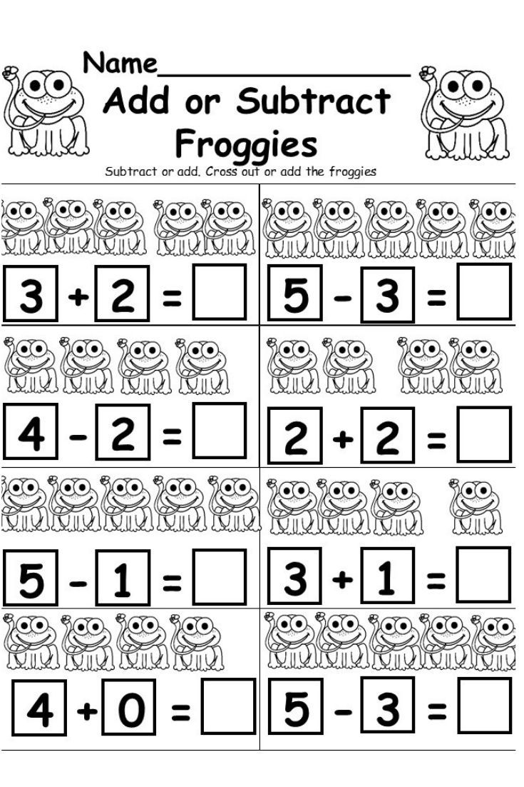 Free Addition and Subtraction Worksheet - kindermomma.com ...