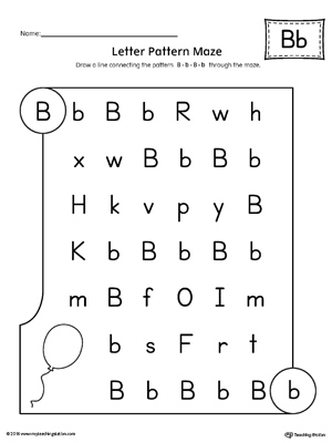 kindergarten alphabet patterns