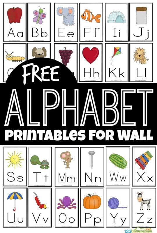 kindergarten alphabet printouts