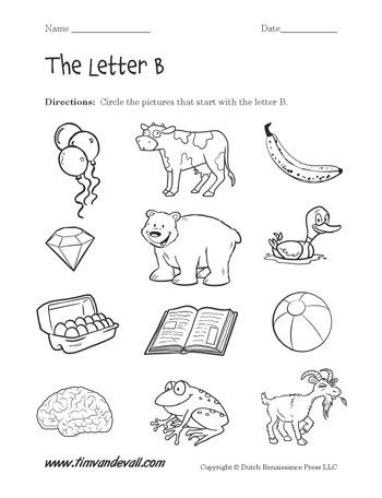 Letter B Worksheets - Tims Printables | Letter b worksheets ...
