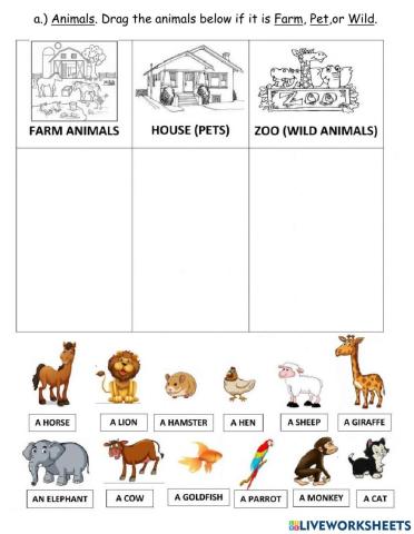 Farm,Pet, and Wild Animals | Jan Ryan Otero | Live