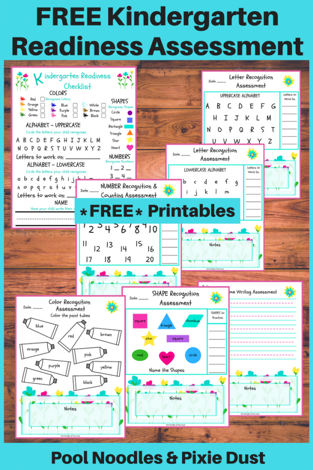 Free Printable Kindergarten Readiness Assessment | Money Saving Mom®