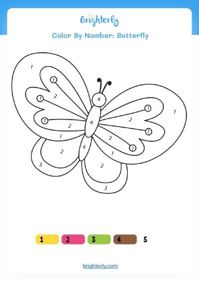 Free Color by Number Worksheets for Kindergarten - Brighterly.com