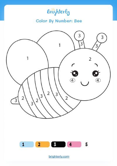 kindergarten color by number worksheet