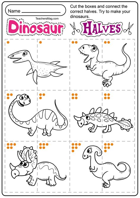 Dinosaur Worksheets Kindergarten