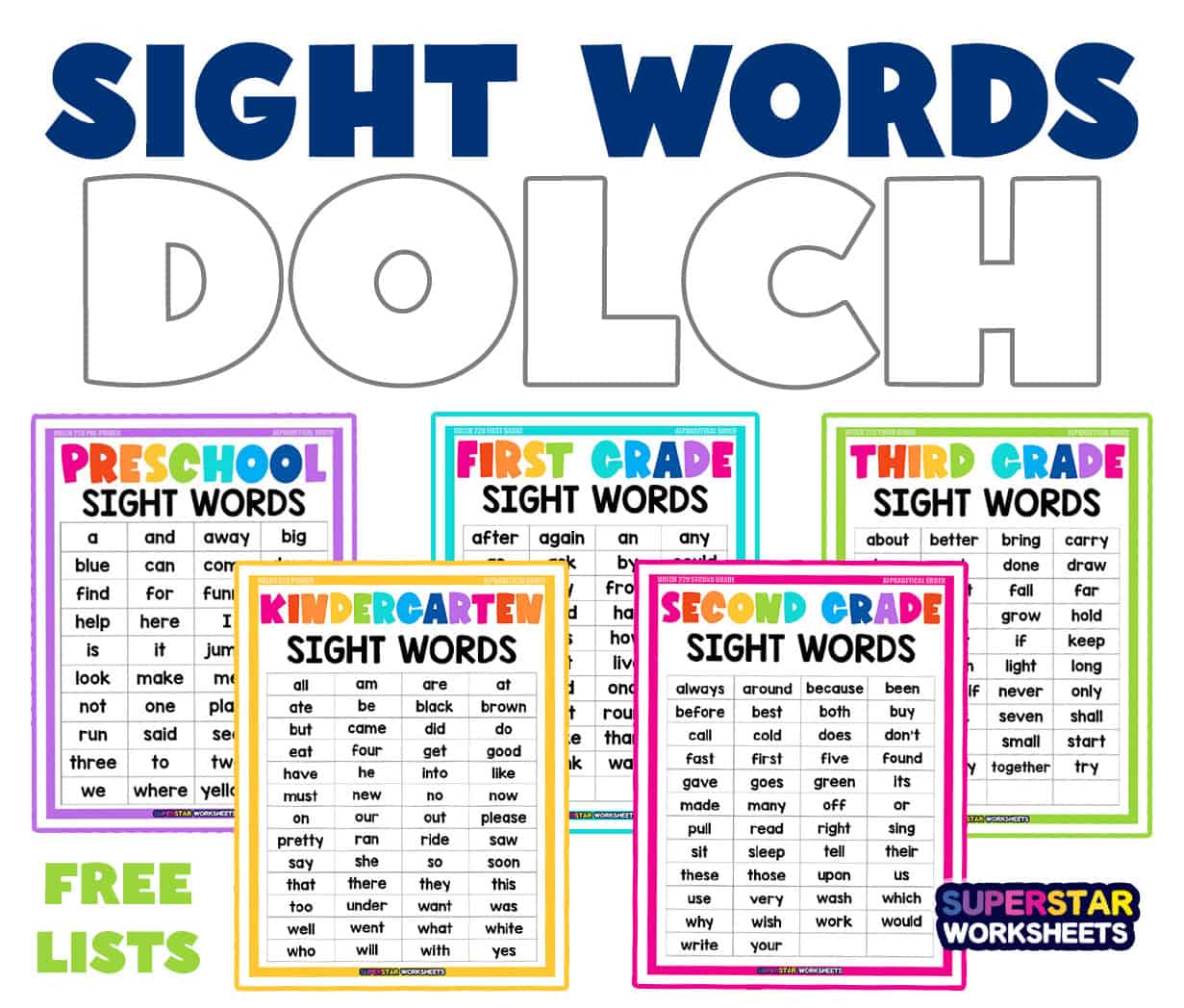 Dolch Sight Words -Worksheets Library