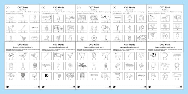 Beginning and Ending Sounds Worksheets | Twinkl USA - Twinkl