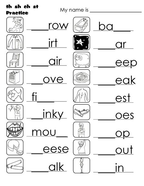 Worksheets For English Kindergarten