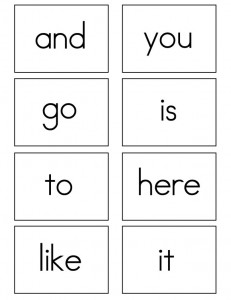 Kindergarten Sight Words Flash Cards - FREE, fabulous &  printable