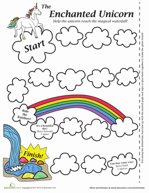 Enchanted Unicorn Game | Worksheet 
