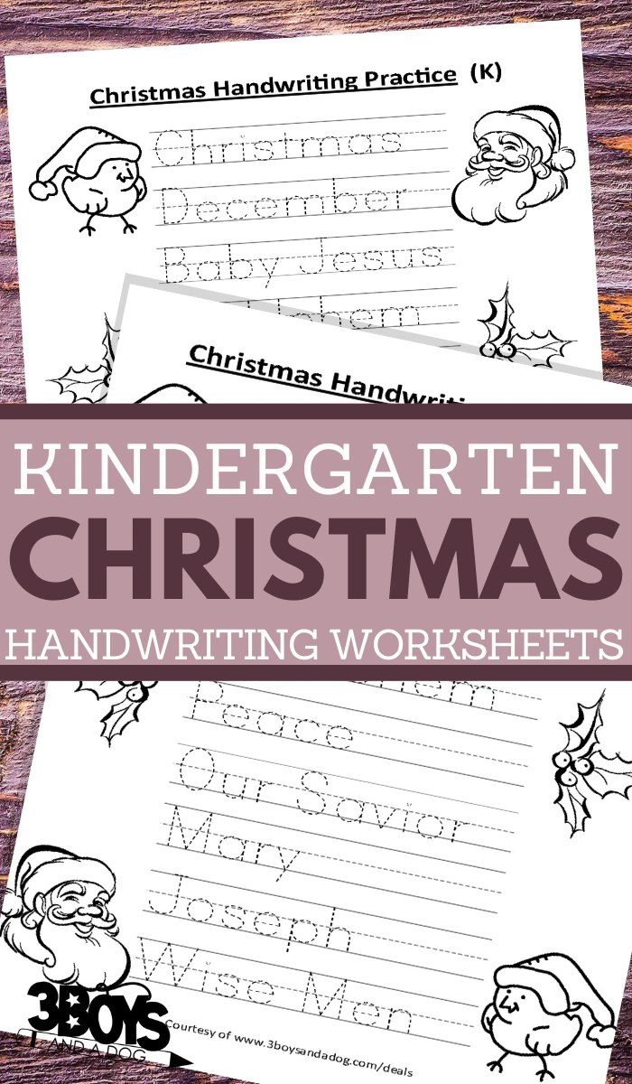 kindergarten handwriting printables