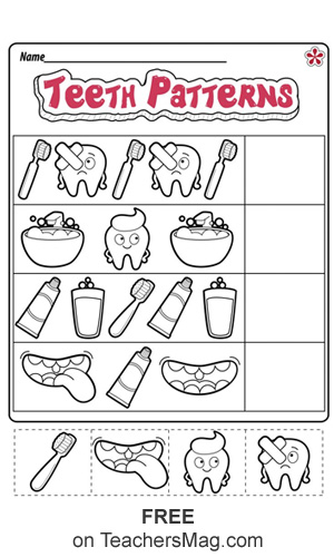 kindergarten health worksheet