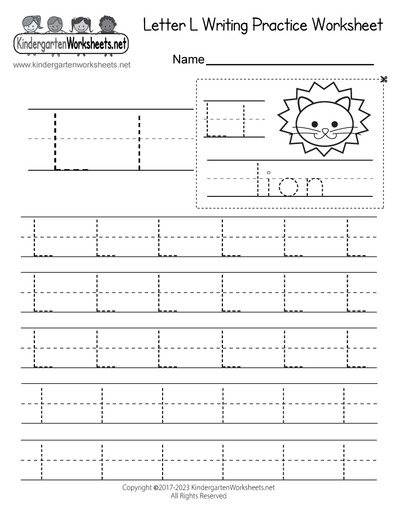 kindergarten letter l