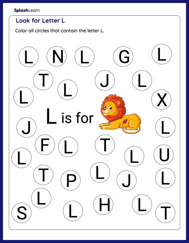 kindergarten letter l