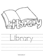 I went to the Library Worksheet - Twisty Noodle