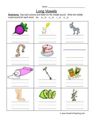 Vowels Worksheets  