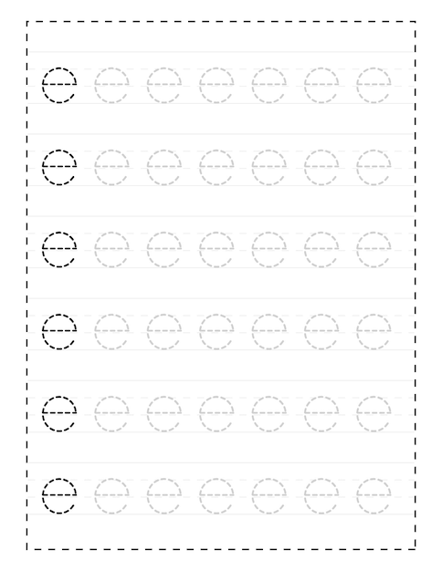 Premium Vector | Lowercase Letters Alphabet Tracing Worksheets For ...