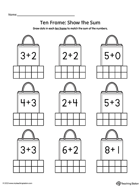 kindergarten math adding and subtracting worksheet