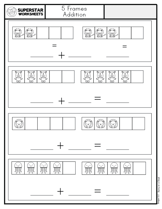kindergarten math addition worksheet free