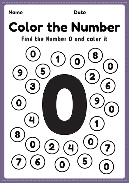 kindergarten math coloring worksheet